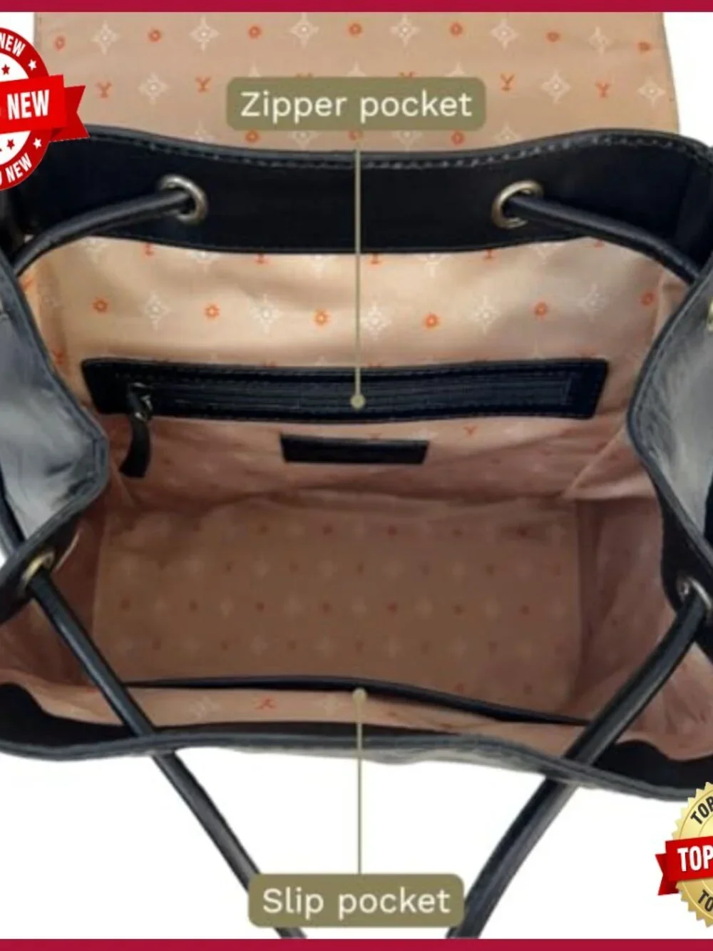 Officially Licensed Yellowstone Studded Leather Backpack for Women - Travel